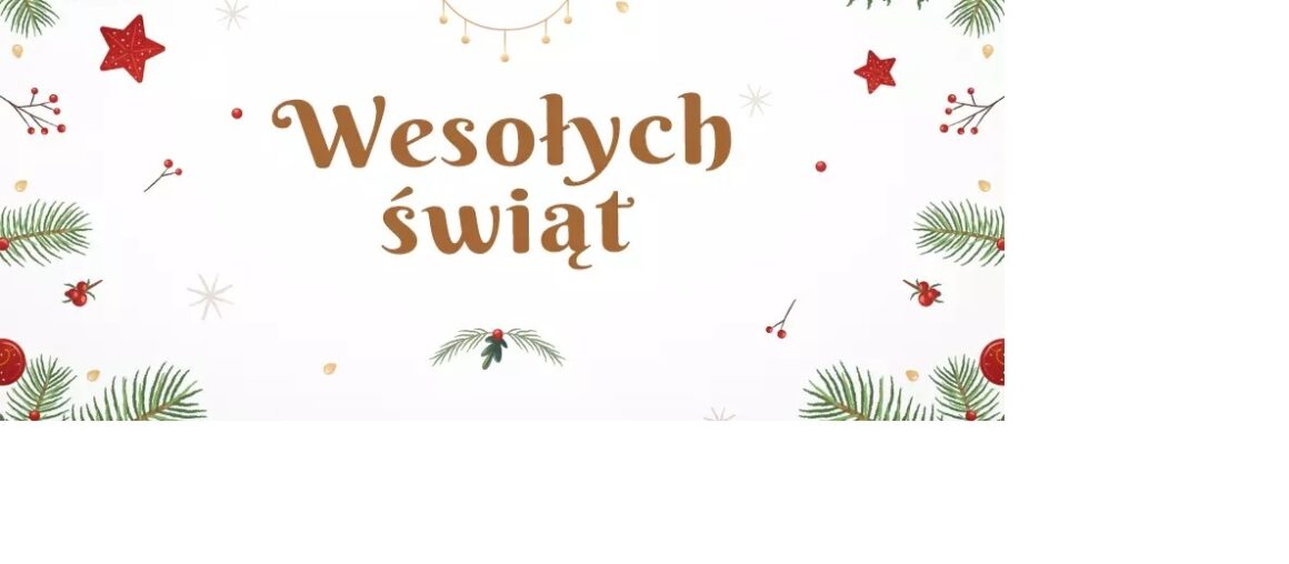 Wesołych świąt oraz szczęśliwego Nowego Roku.