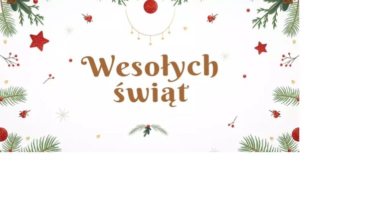Wesołych świąt oraz szczęśliwego Nowego Roku.